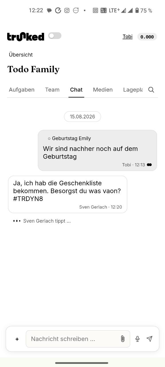 Privat & Familie in trunked